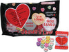 Conversation Hearts Bag with Inspirational Messages, 17 Count